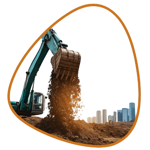 Construction team at work